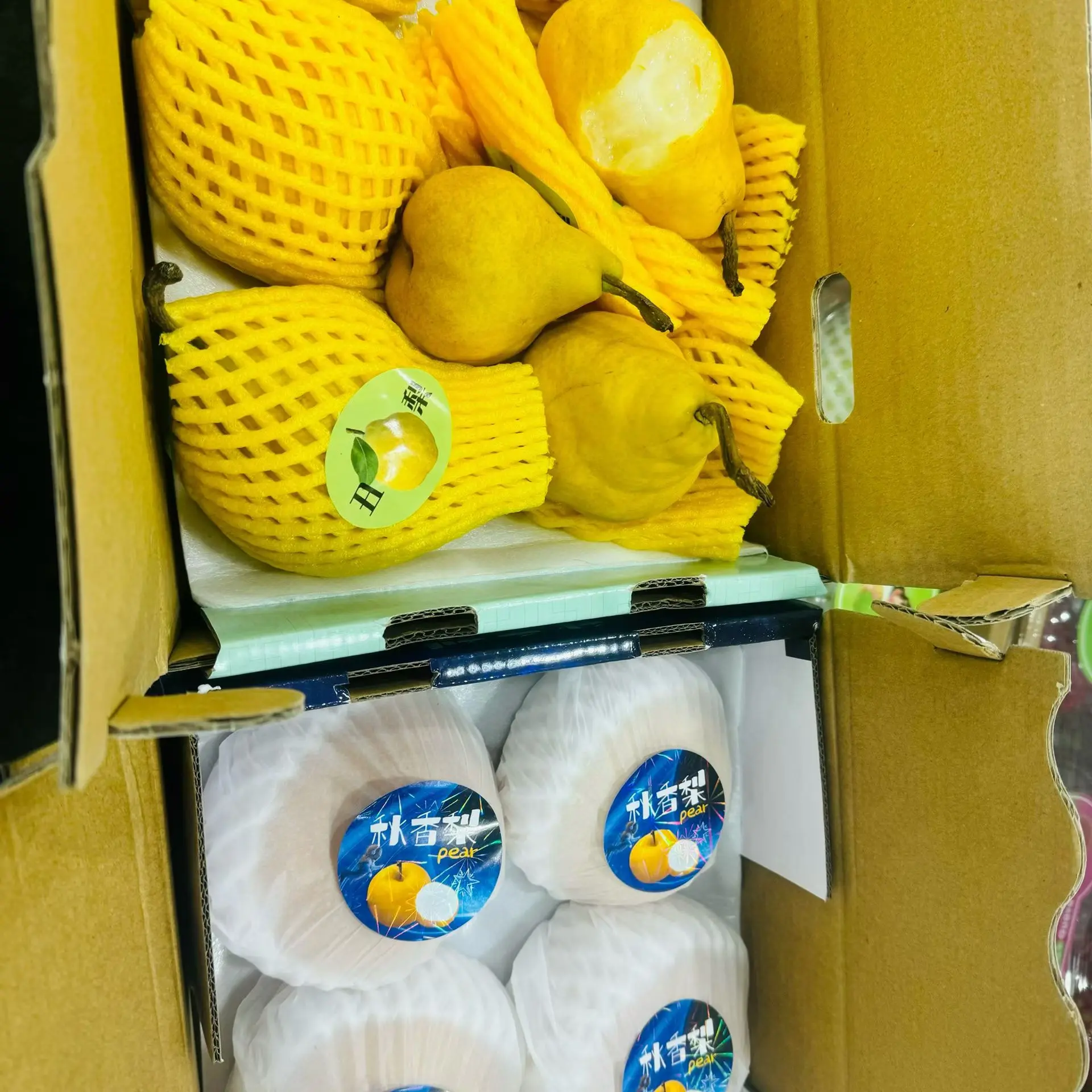 秋月梨丑梨2箱组合