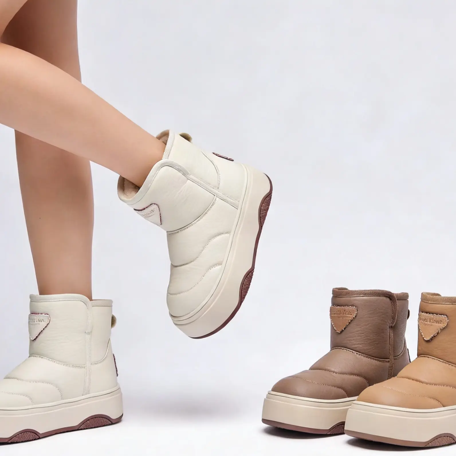 [运费补贴]《云朵棉包》冬季新款女款加厚保暖防滑厚底雪地靴251