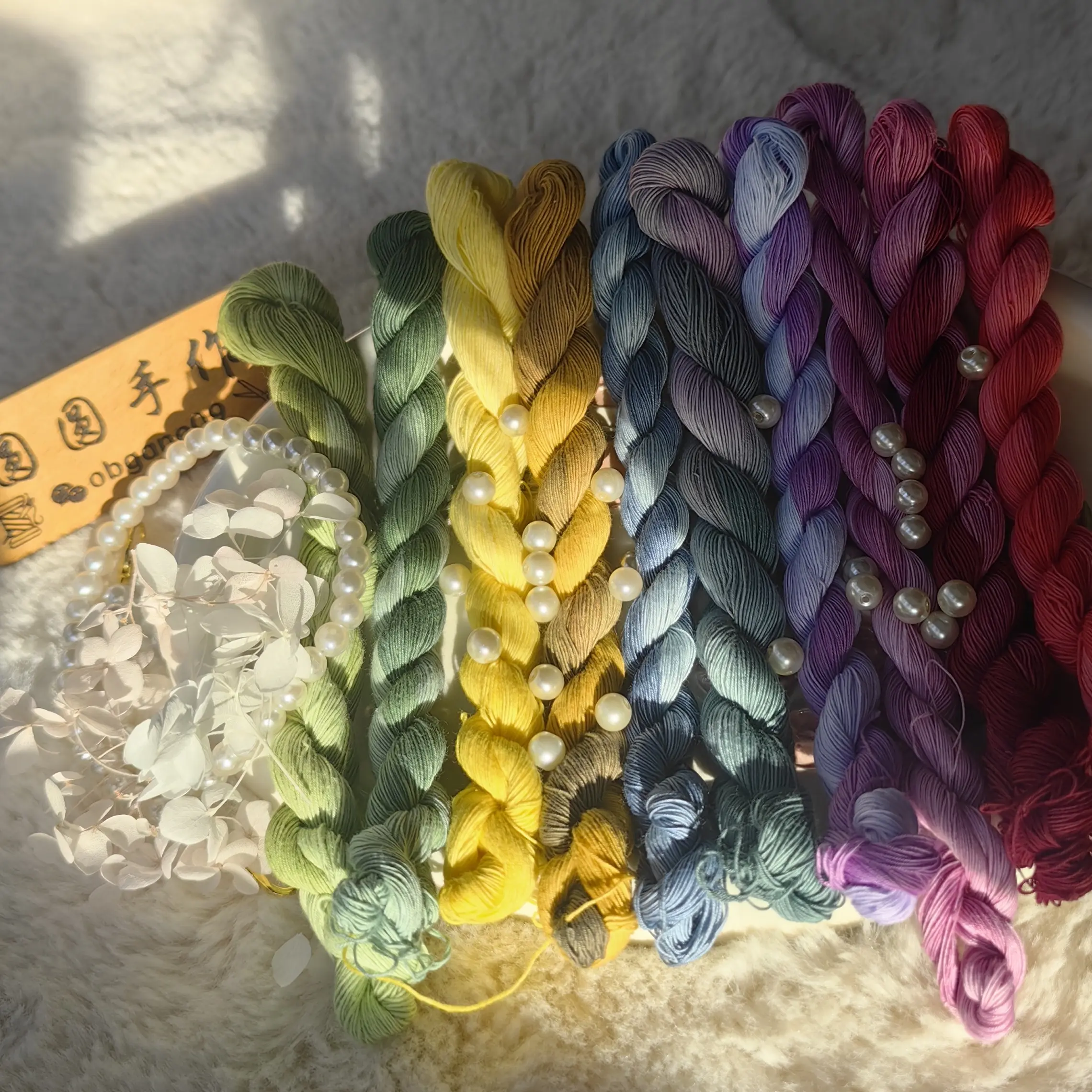 刺子绣线，0.5左右粗度，丝光棉