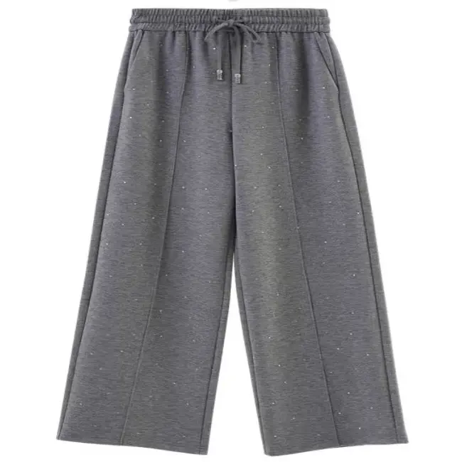 加绒加厚高腰抽绳显瘦百搭长裤时尚潮流休闲必备