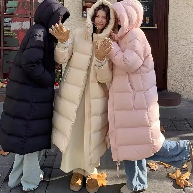 灰灰呀！意法货 2342 新国标 90绒！270克大被子连帽宽松羽绒服外套