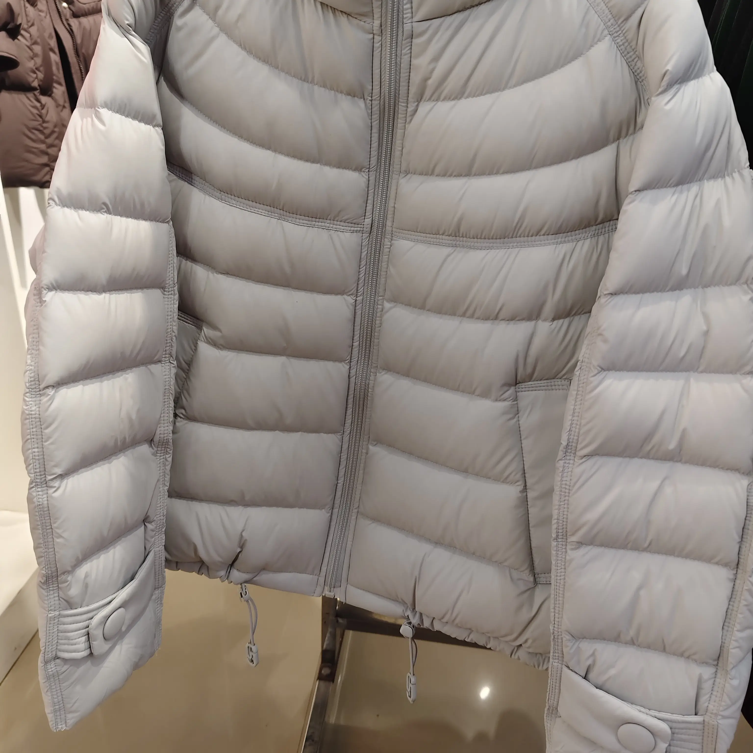 短款韩系宽松立领白鸭绒排骨羽绒服小个子冬季外套