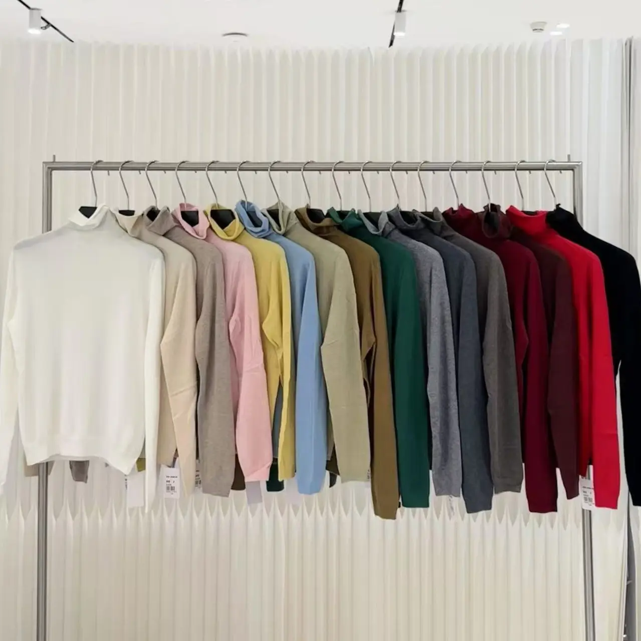 秋冬轻熟风百搭羊毛高领修身显瘦针织衫