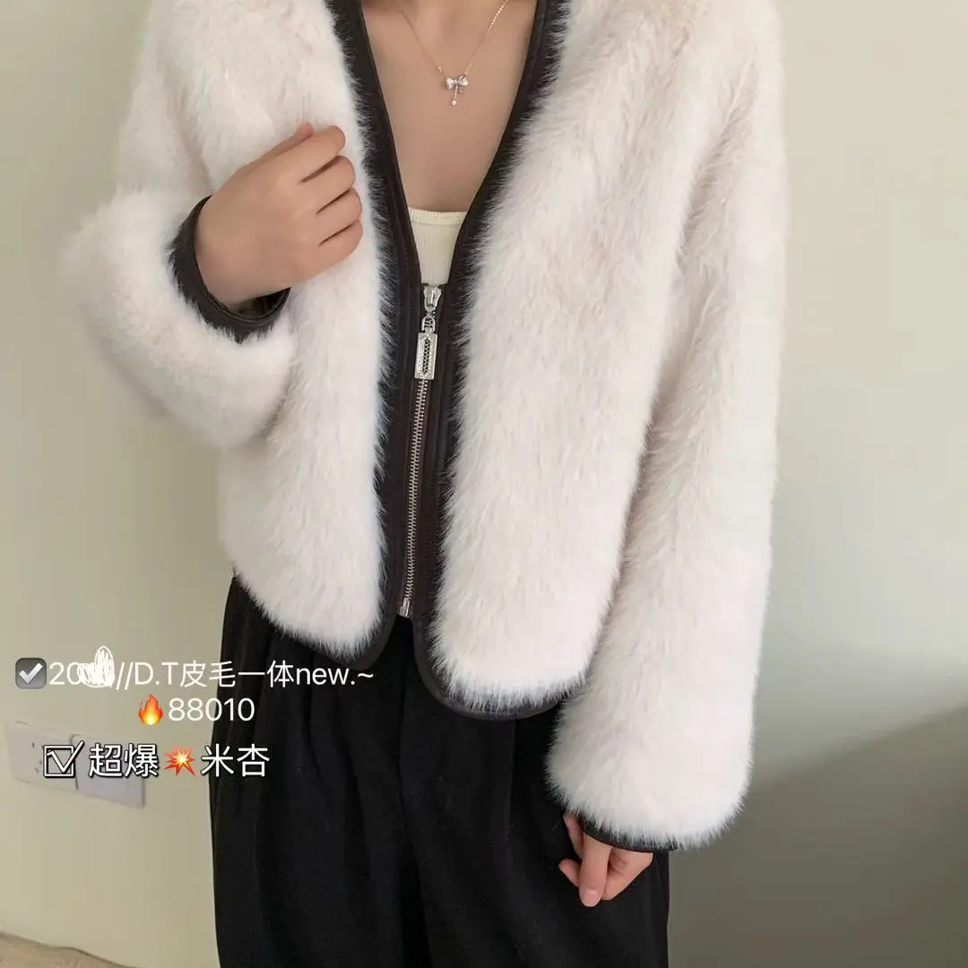 萍姐家2025新款时尚高级感短款小香风拉链外套CY88010