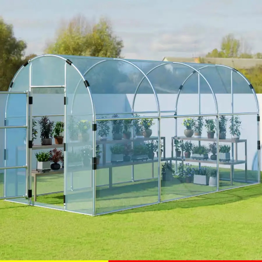 家用室外阳台庭院植物防寒保温棚小型大棚骨架过冬季适用