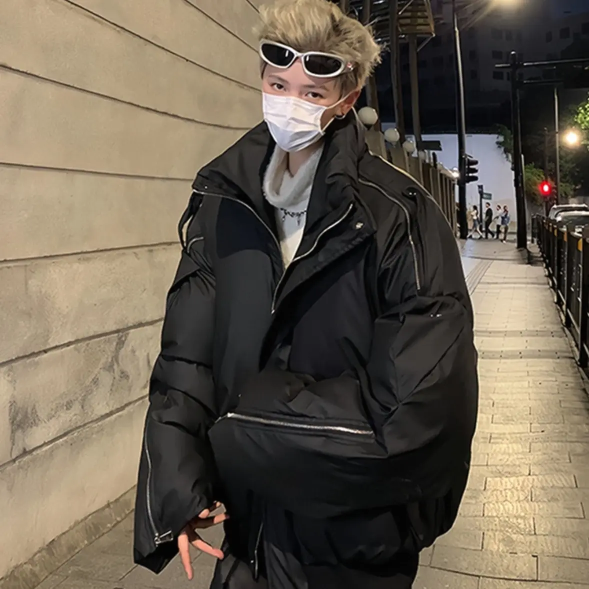 美式短款棉服男女同款冬季加厚立领保暖棉袄外套潮牌cleanfit