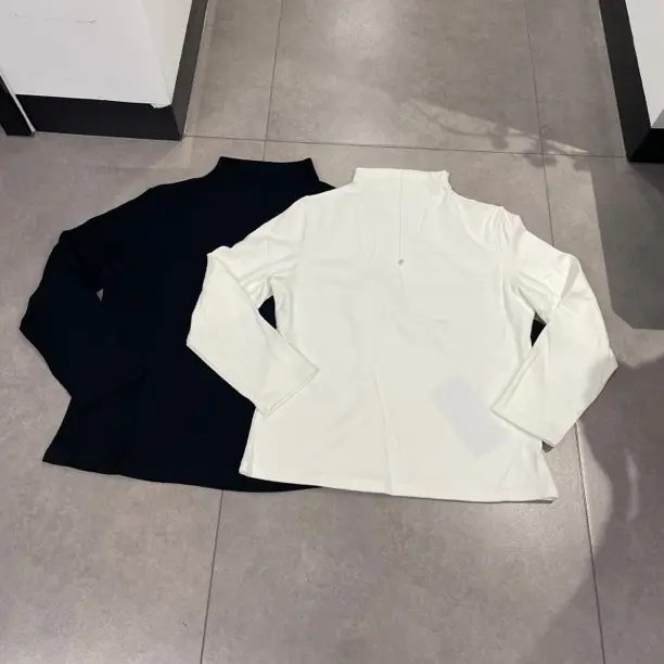 S0268加厚贝壳半高领打长袖百搭