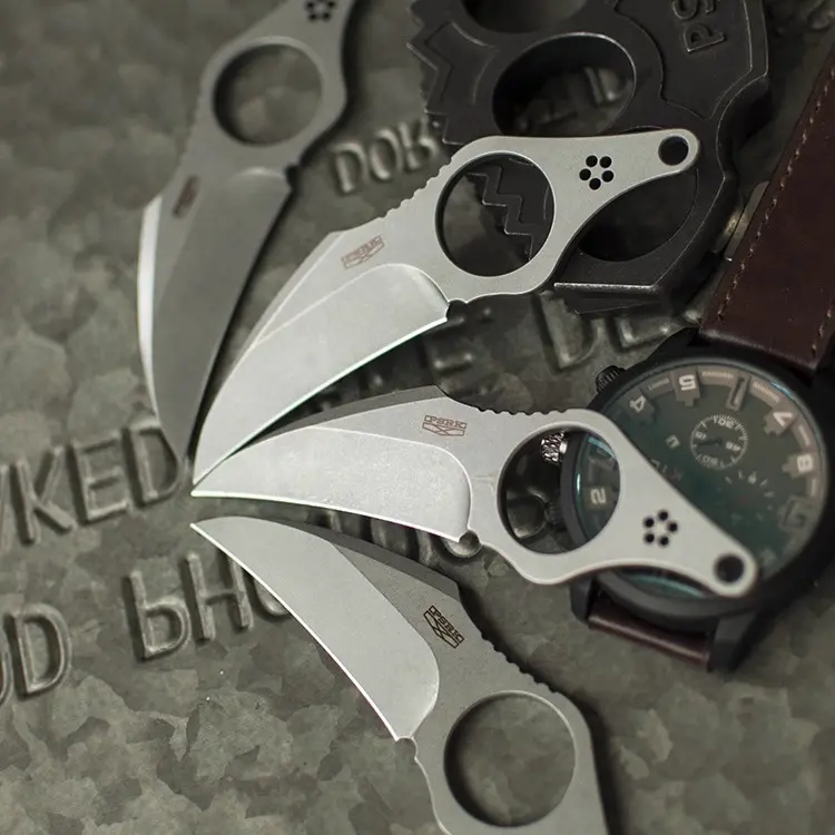 户外EDC小直刀高硬度锋利开箱刀露营防身便携水果刀荒野生存刀