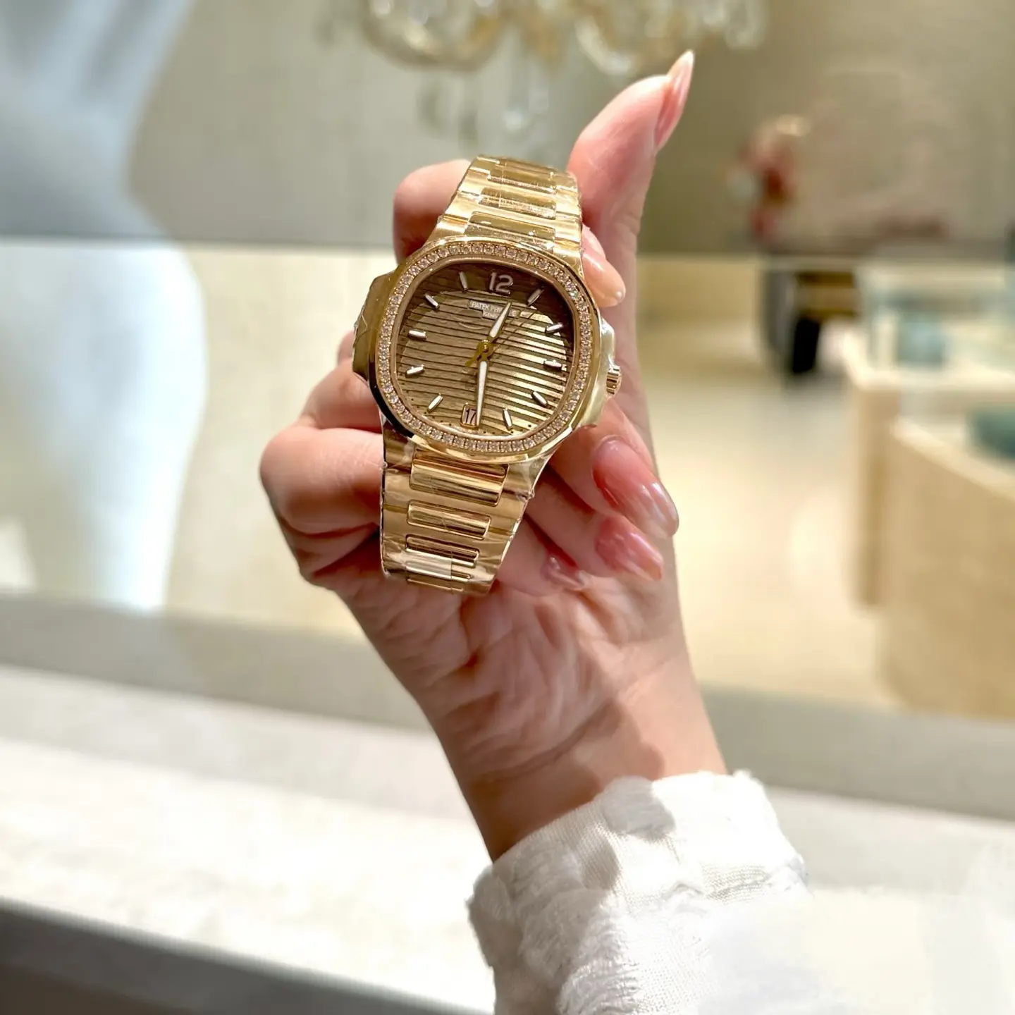99新 Patek Philippe/百达翡丽 7118r香槟钻23年，21节表节