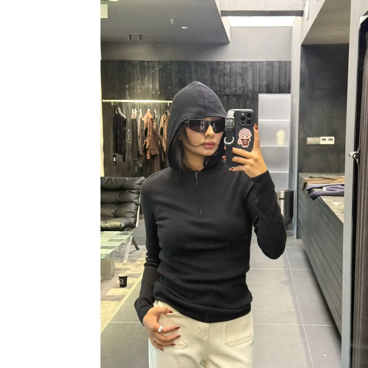 Sangmucuo ｜新款连帽半拉链毛衣｜店主自留