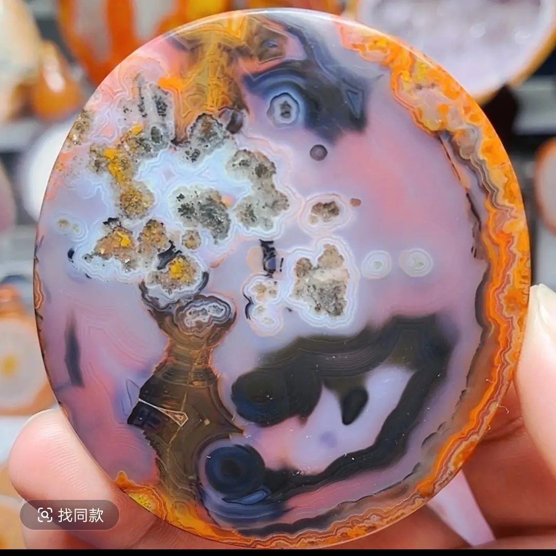 晶莹剔透家居摆放欣赏石来运转原石晶洞