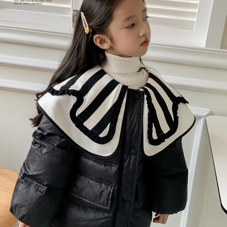 加厚连帽冬季女童棉衣90绒