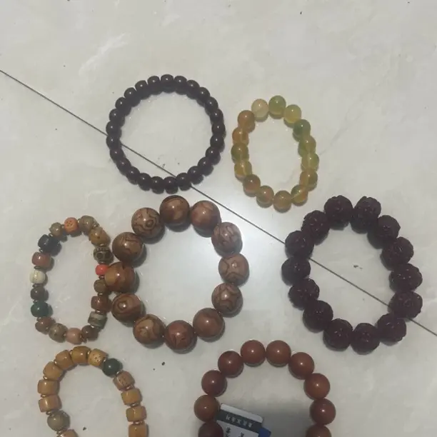 金丝檀木中式盘玩手串男女通用佛珠手链