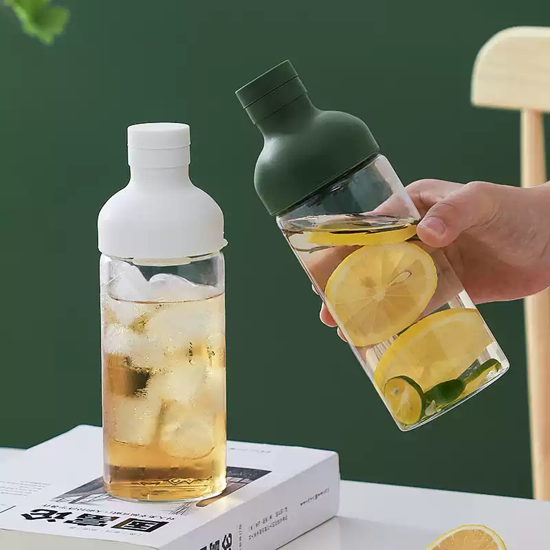 咖啡冷萃杯高硼硅夏日随行玻璃杯果汁杯茶叶冷泡瓶便携水杯大容量