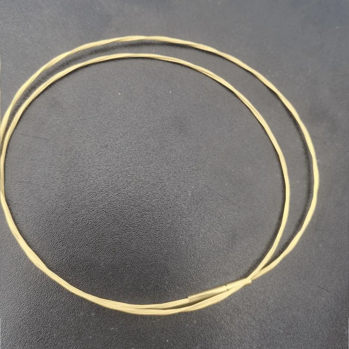合金手链 色珠宝专用项圈钢丝线皮绳45cm不过敏不掉色