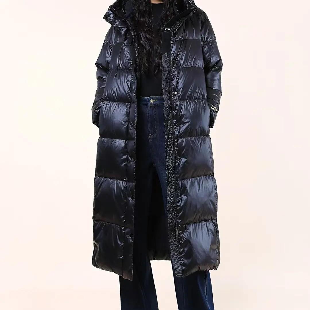 领姿  长款保暖羽绒服