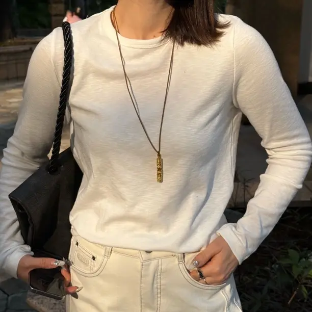 经典款澳毛桑蚕丝天丝U领零压感修身长袖磨毛蓄热打底衫上衣