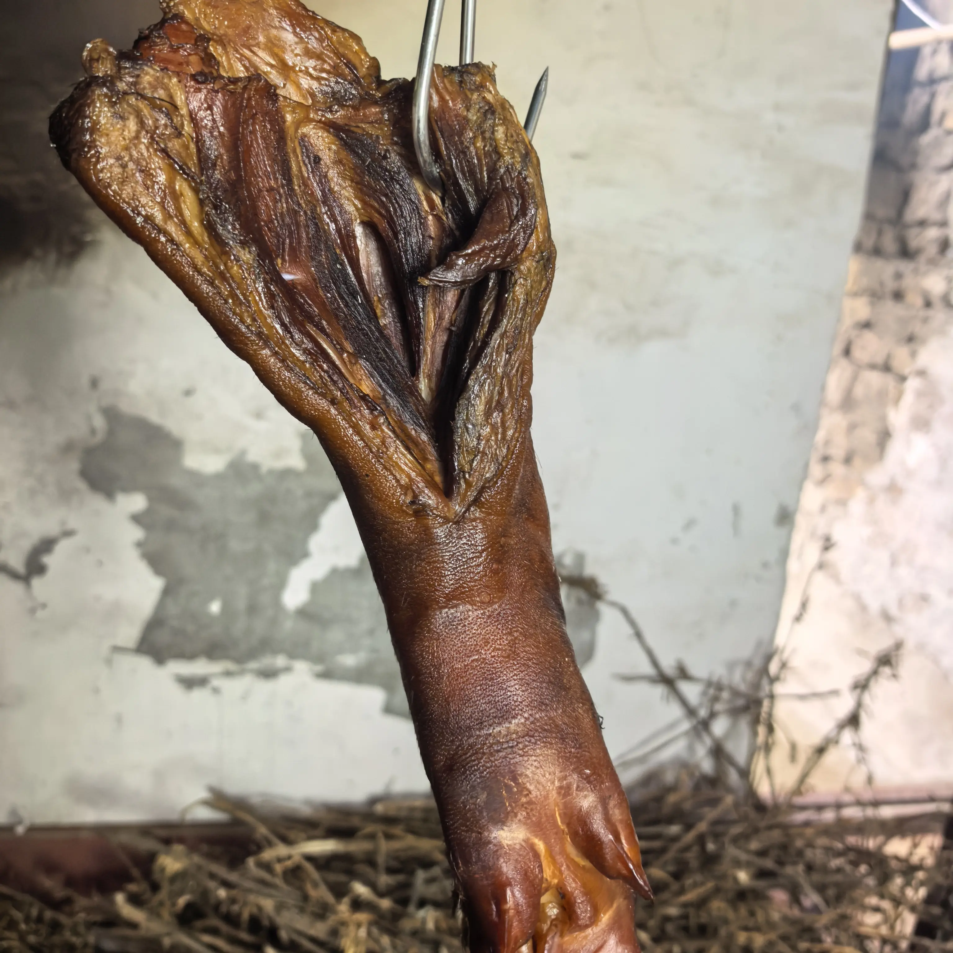 重庆土特产农家手工土猪烟熏腊猪蹄