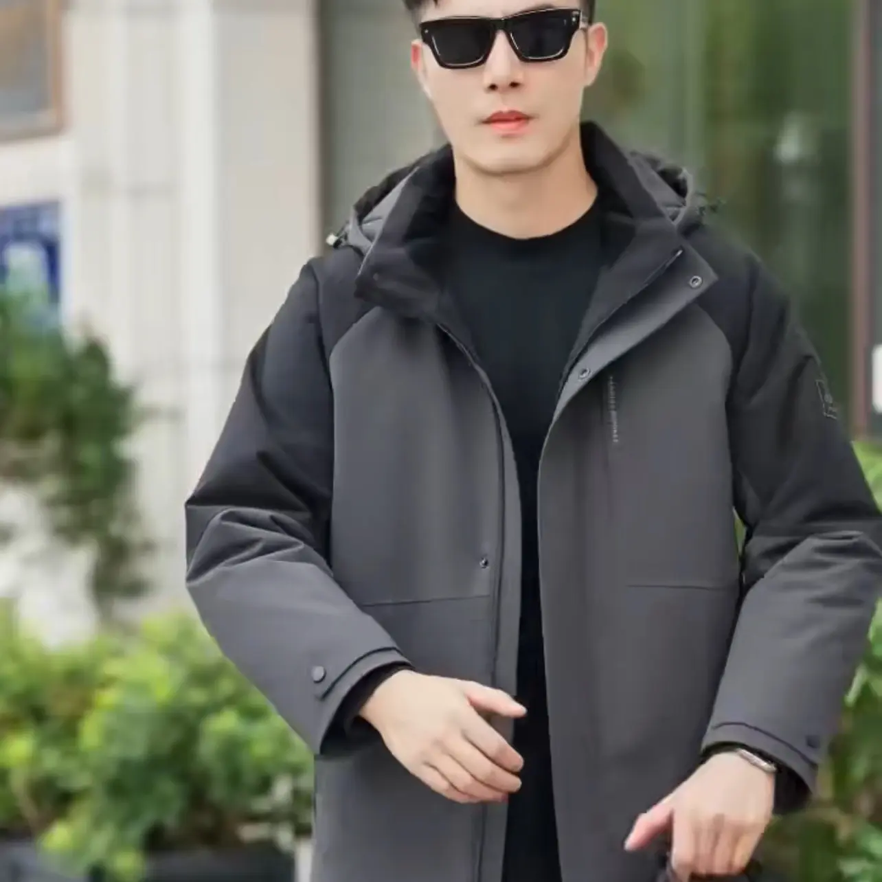 冲锋衣男士休闲全胆脱卸羽绒服
