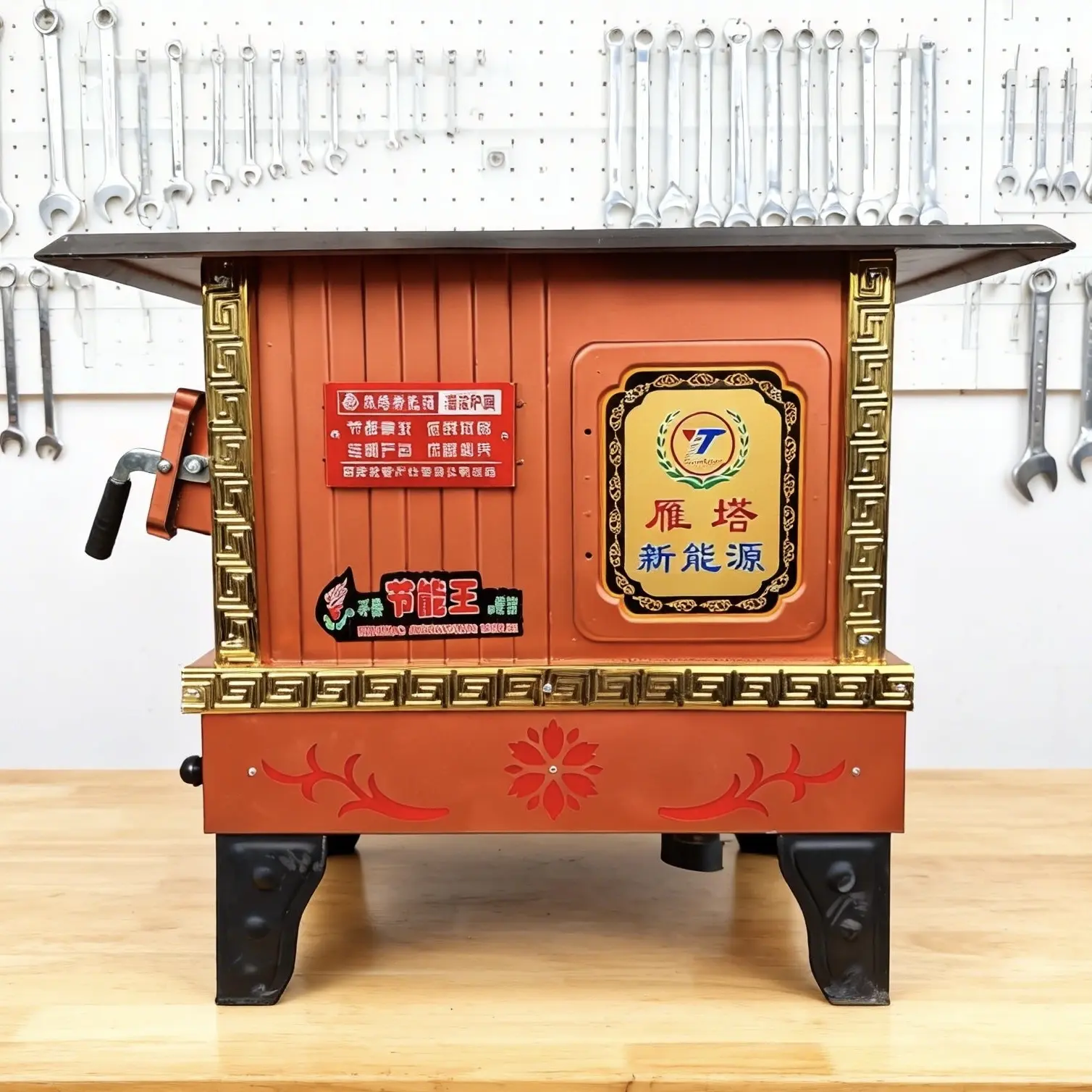 适合农村室内家用可做饭新款柴煤两用气化炉