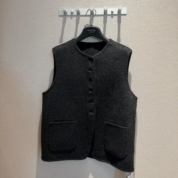 LINGZI冬季保暖立领马甲加厚松弛感气质外套女士秋冬新款4909222