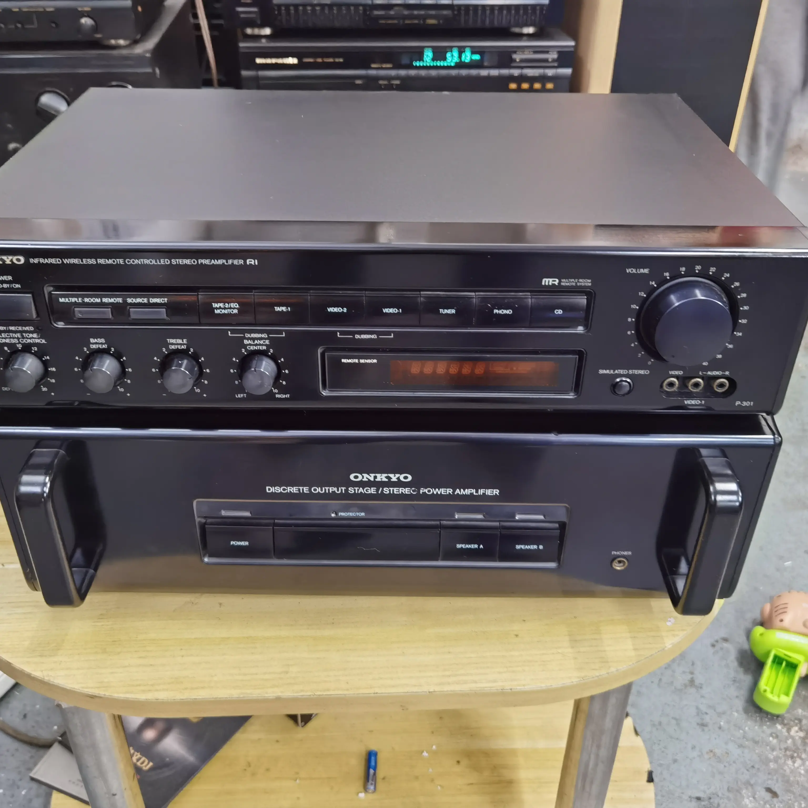 8新 Onkyo/安桥 安桥301-501前后级功放机 运费到付