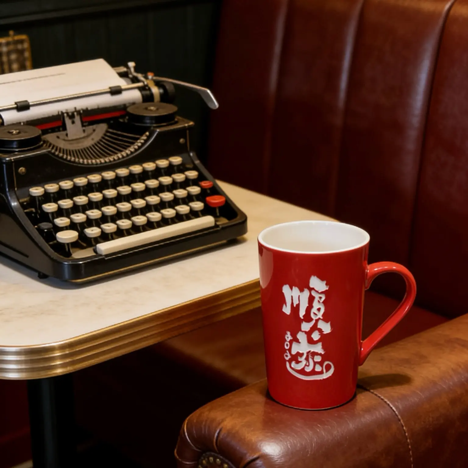 2026 顺遂雕刻新年红马克杯咖啡杯水杯家用办公室喝水杯商务礼品