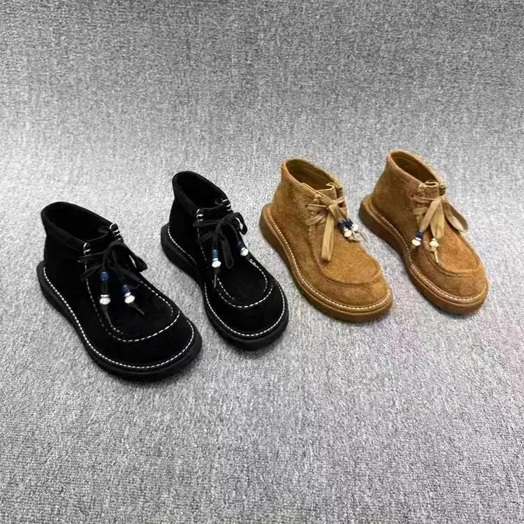 【李岚专属】1984高丝光牛绒短靴609-10