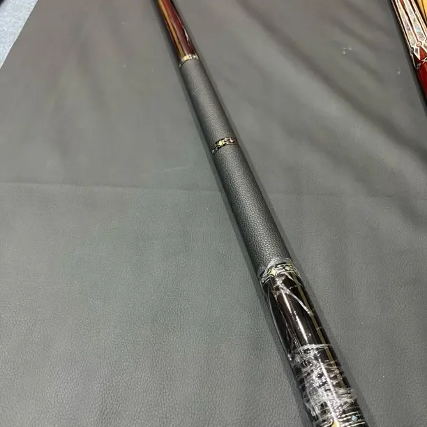 圣道君来黑檀二段握把惊喜系列大头杆中式黑八台球杆枫木前节