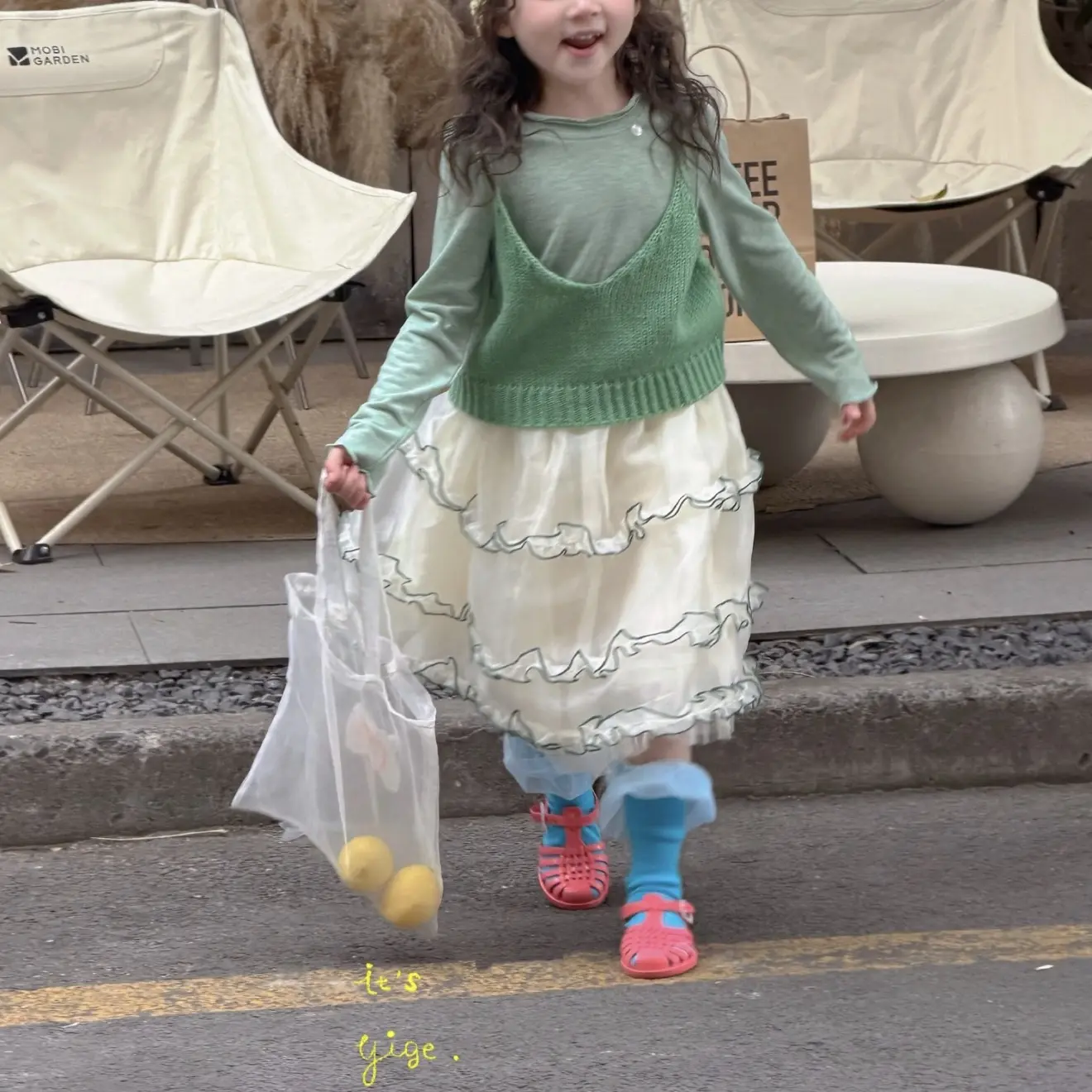 「喜見童品」春季新款打底衫吊带马甲韩系半裙