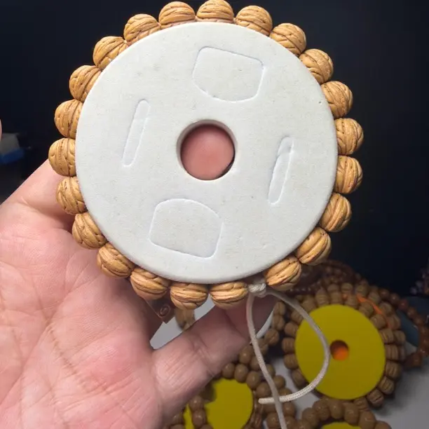 高油高密黄桃粗筋桃核手串