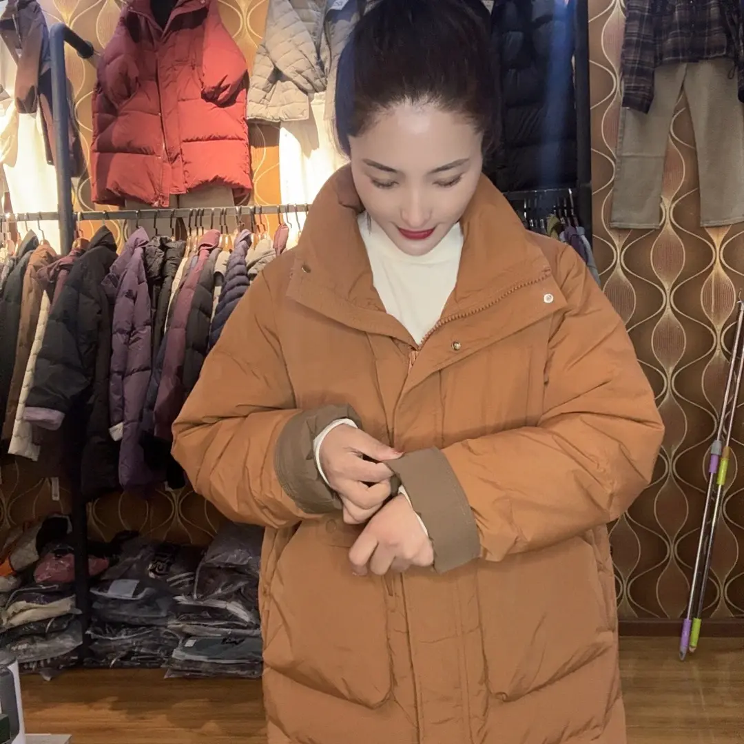 韩尤简同款百搭休闲90白鸭绒外套双十一价格