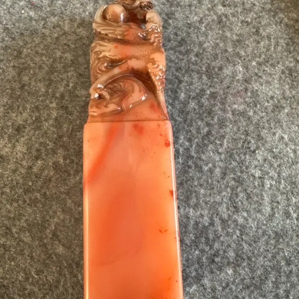 芙蓉印章摆件质地温润色彩漂亮