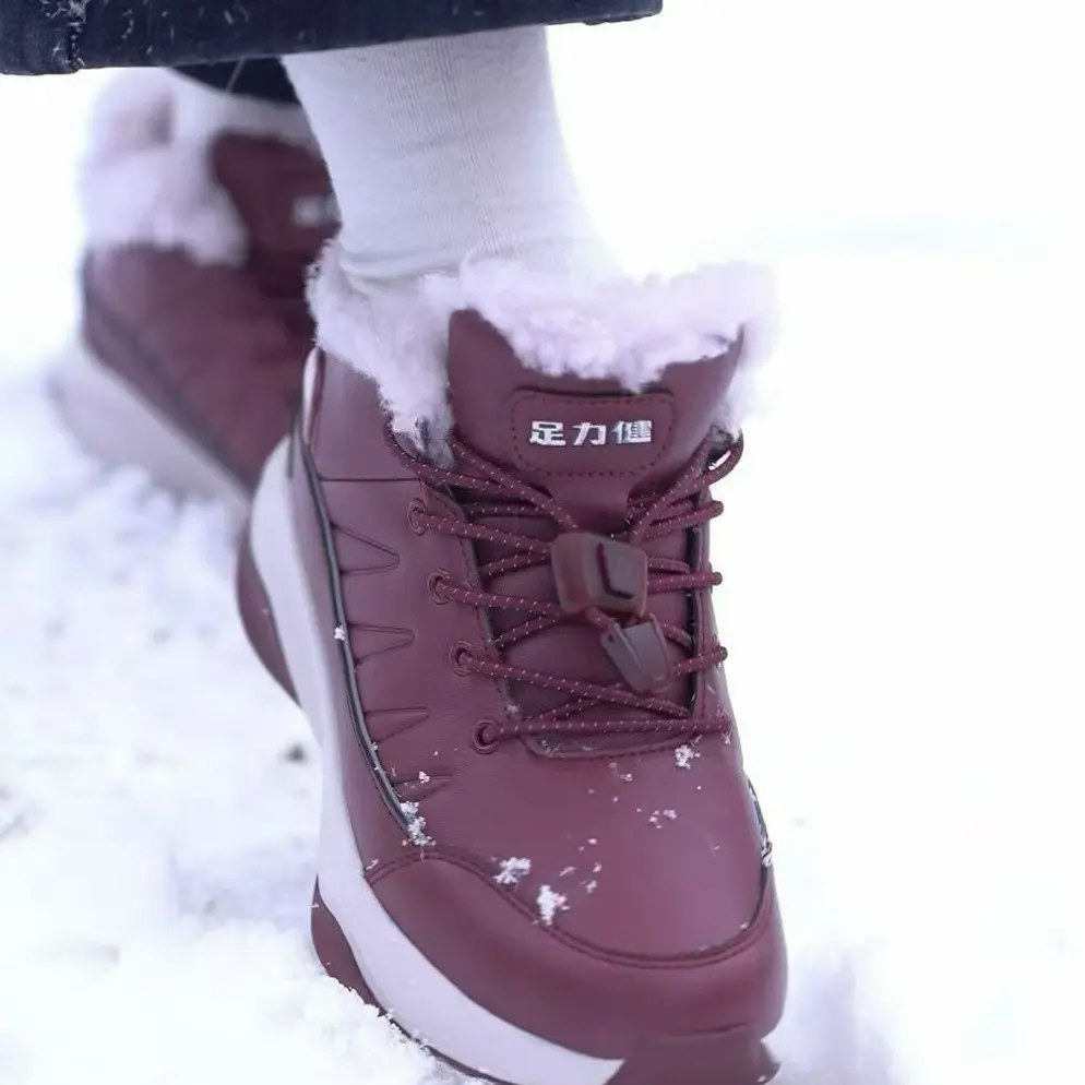 25款深冬羊毛加绒保暖防滑老人雪地靴