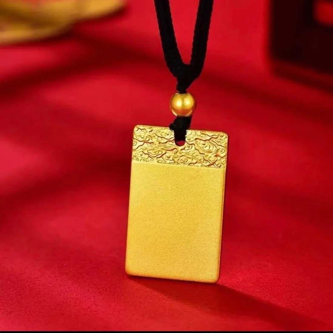 【祥云无事牌】镀真金品质无事牌，可做情侣款