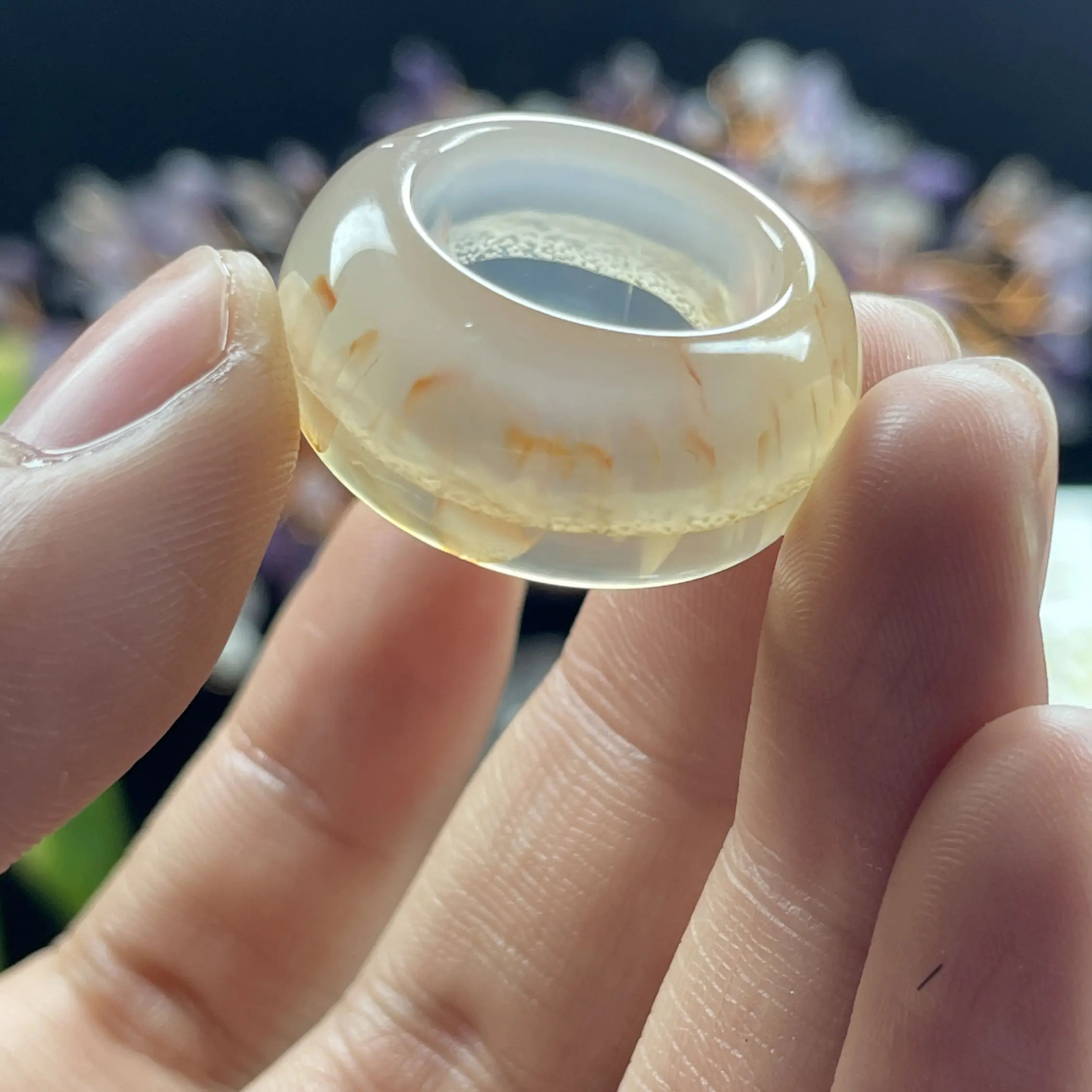 港码17，17.8内径玛瑙/未镶嵌龙纹婚纱戒圈高品质独特配饰