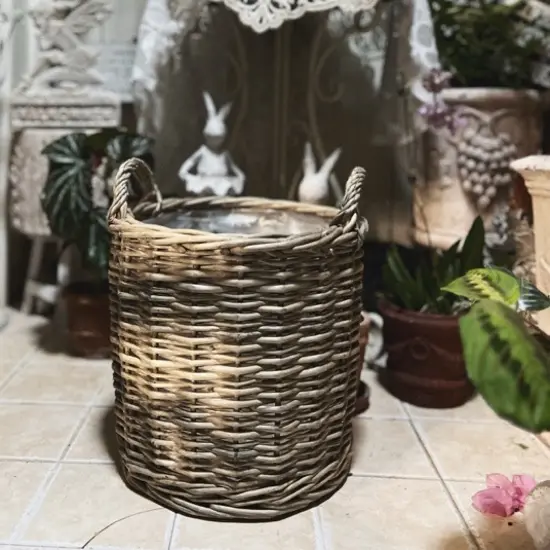 手工柳编框小号口31内口26高28大号口40内口36高36手工品默认微瑕