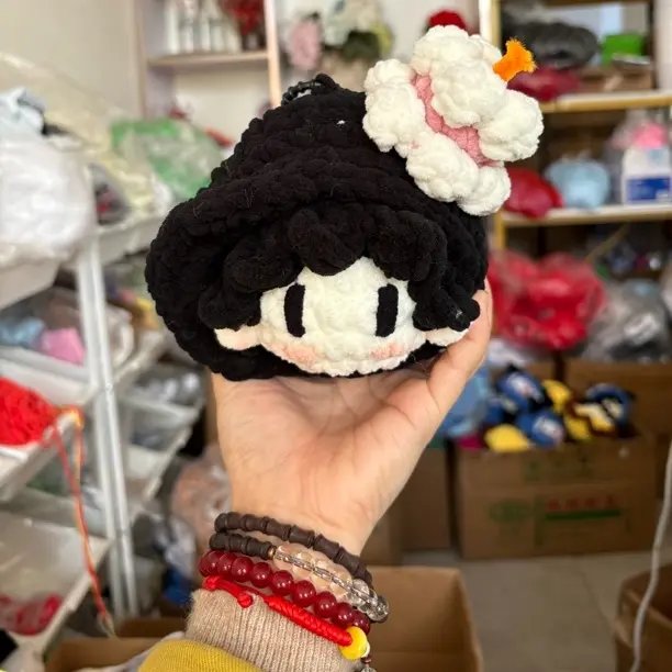 成品三子李耕耘歪帽蛋糕十个勤天手工钩织玩偶