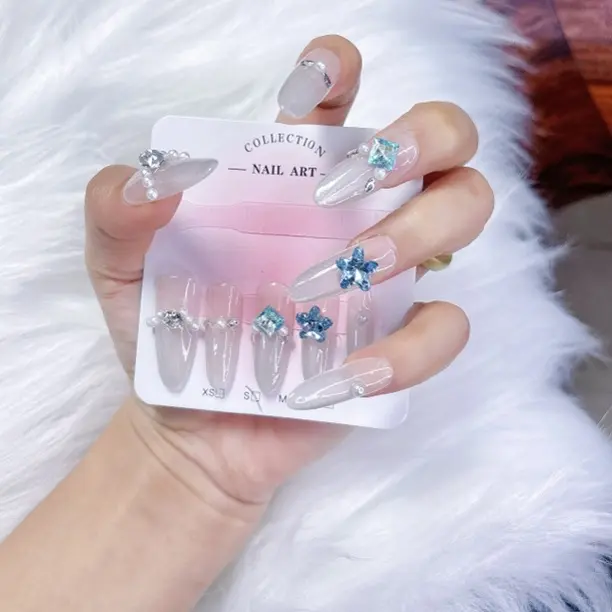 手工穿戴甲法式猫眼美甲 两单飞 no退no换 默认微瑕