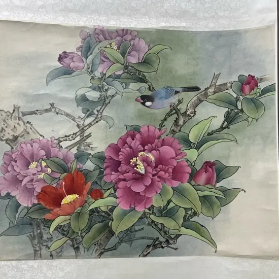 万*精品花鸟(真)尺寸:48.5*39cm