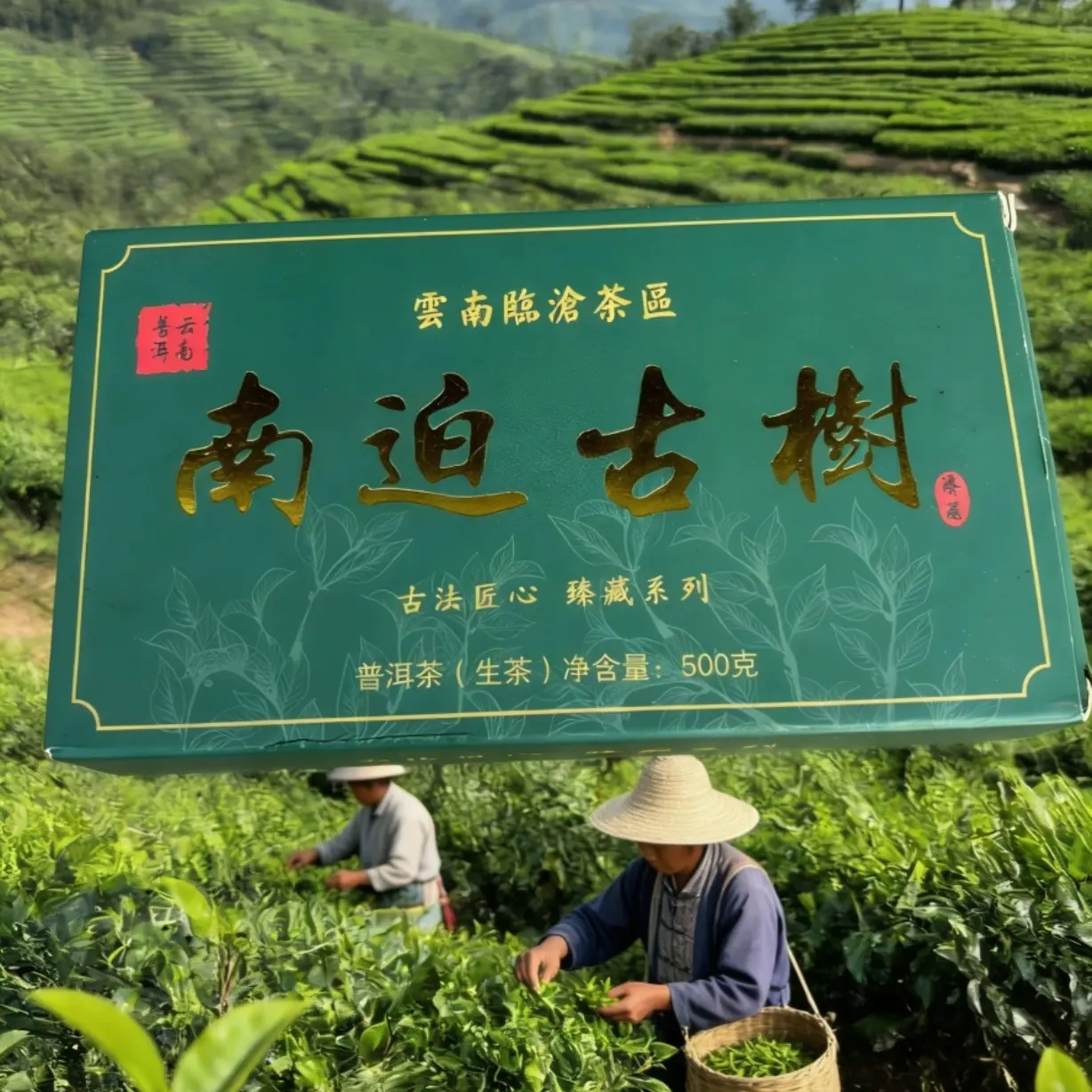 云南临沧南迫古树黄金叶2022 冰岛茶区老叶 蜜香耐泡 500g礼盒装