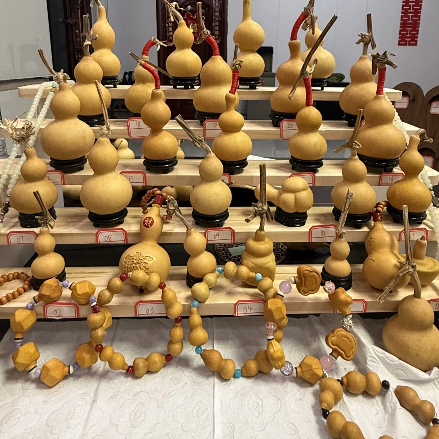 天然手捻葫芦文玩手把件带龙头优选小葫芦盘玩专用福禄葫芦