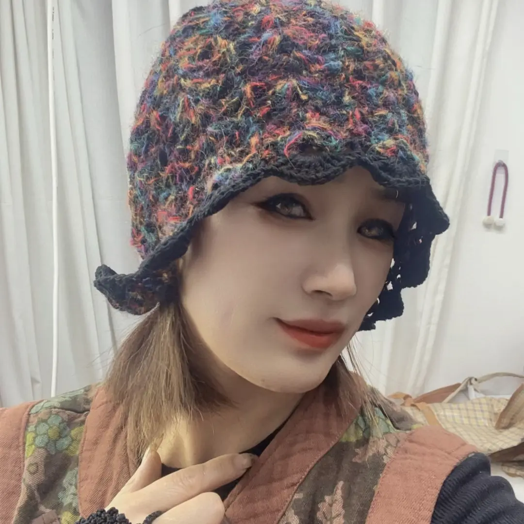 初夏家民族风洋气护耳帽针织冬季秋冬冬天新款帽子同款保暖