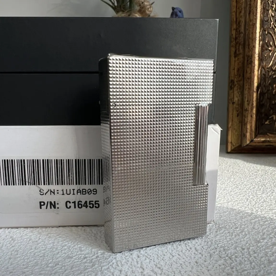 全新都彭打火机 银巴黎钉