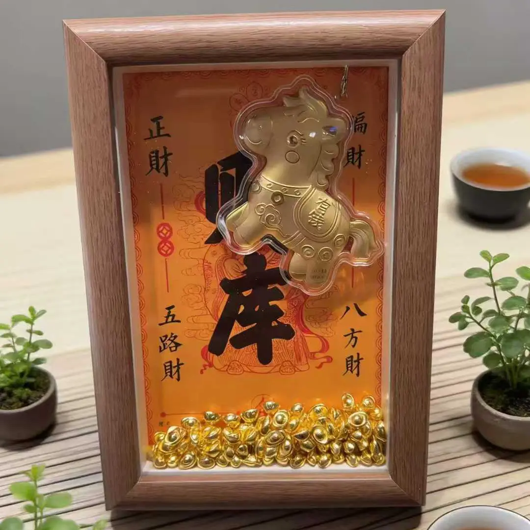 马年新款马上有钱摆件财神爷招财摆台节日新年送礼佳品