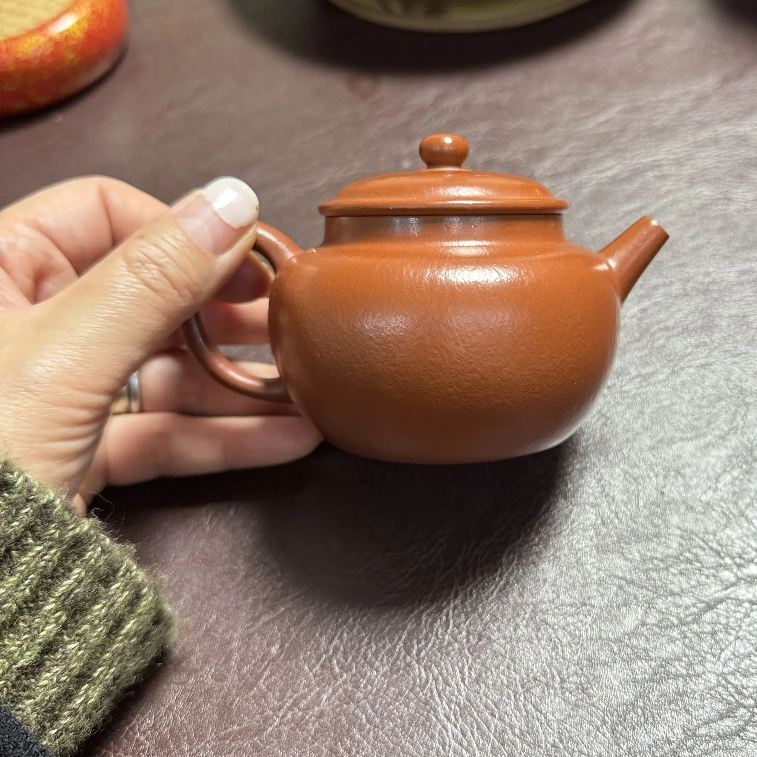 茶具明式宫灯，赵庄朱泥，黄金容量160毫升