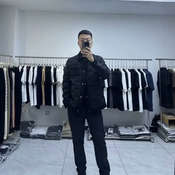 冬季抗寒轻薄短款翻领男士充绒羽绒服休闲