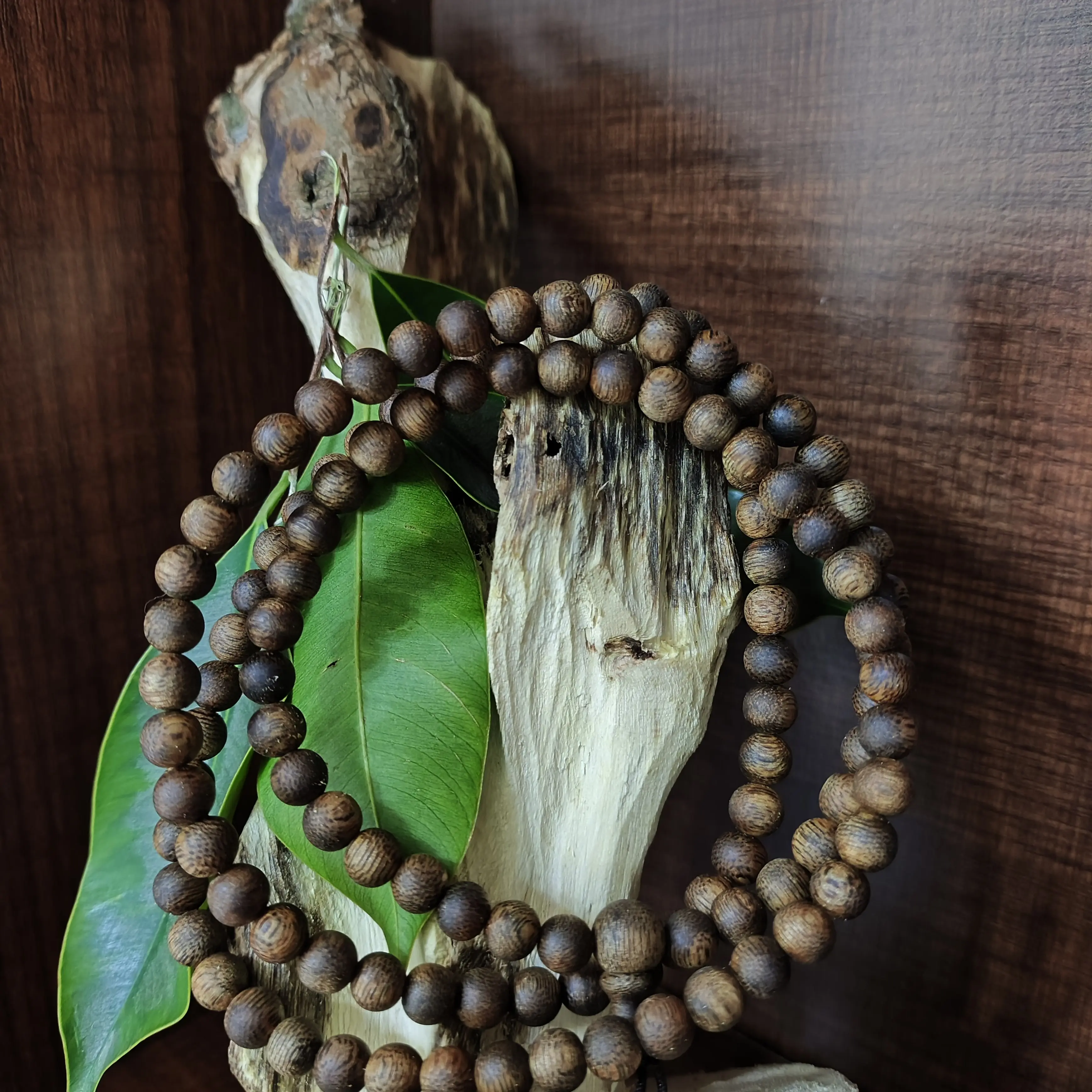 沉香6mm-14克多圈圆珠项链 手串 奇楠沉香 沉水浮老料