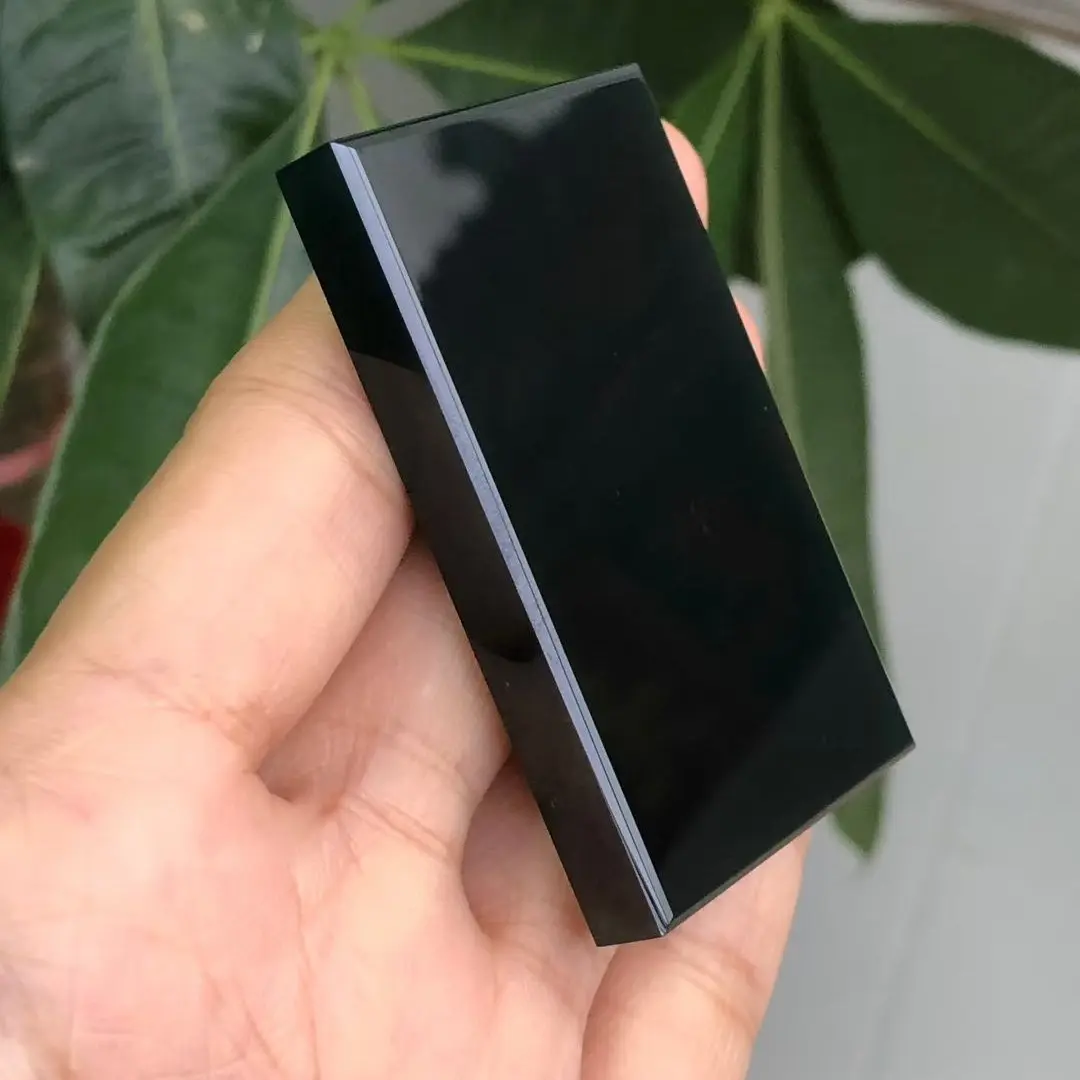 纯天然墨翠无事牌