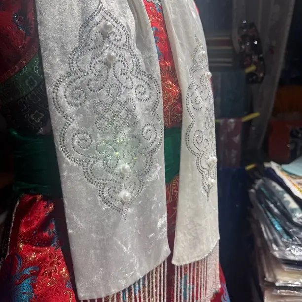 围巾民族风金丝绒手工